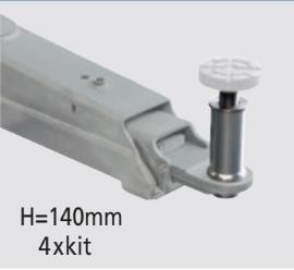 Produžne čaure za dvostubnu dizalicu, visina 140 mm 4/1 SPACE